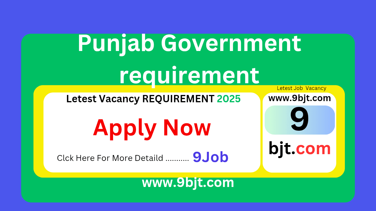 Punjab Government requirement