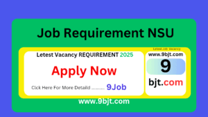 Job Requirement NSU