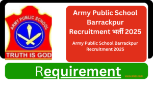 Army Public School Barrackpur Recruitment