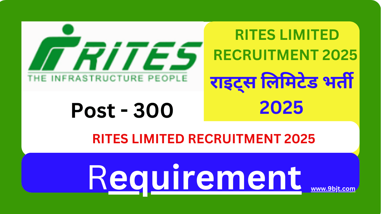 RITES LIMITED RECRUITMENT 2025