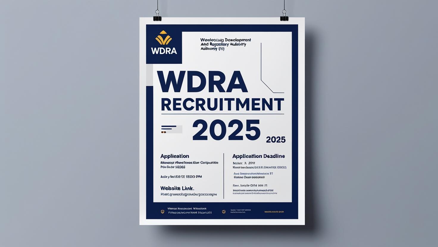 WDRA Recruitment